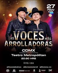 German Montero y Vincen Melendres tendran concierto en el teatro metropolitan