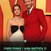 Chris Evans y Alba Baptista se convierten en padres