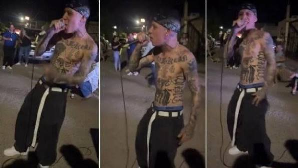Santa Fe Klan soprende a fans al dar concierto frente a casa de su novia