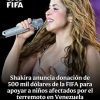 Shakira anuncia donativo para los niños afectados por los sismos en Venezuela